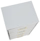 Dresser Tower Chest of Drawers Scandinavian White With 4 White Strorage Drawers