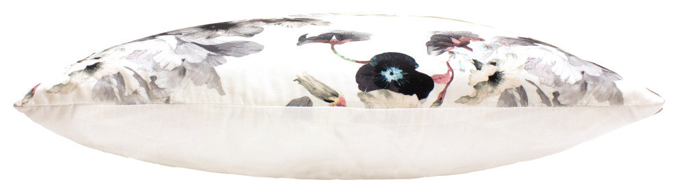 Linum Home Textiles Morning Glories Decorative Pillow Cover, Gray Multi, Lumbar