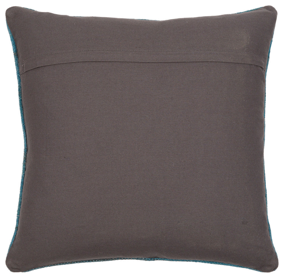 Surya Stine Charcoal Pillow Cover 18"H X 18"W