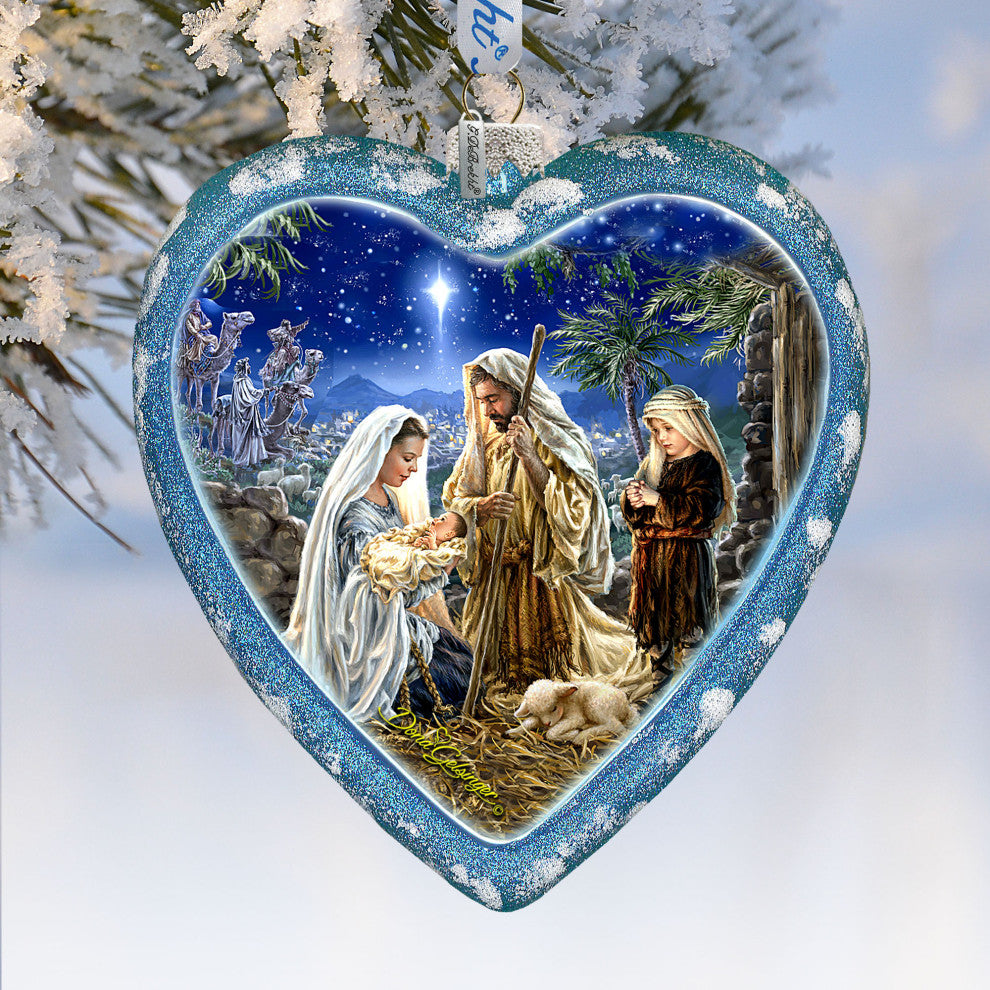 Holy Family Glass Ornament Limited Edition