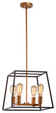 Lazzur Aisne 4 Light 15" Matte Oil Rubbed Bronze Pendant
