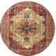 Ahgly Company Indoor Round Traditional Area Rugs, 3' Round