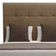 Nativa Interiors Moyra Tufted Bed, Brown, King, Headboard: Medium