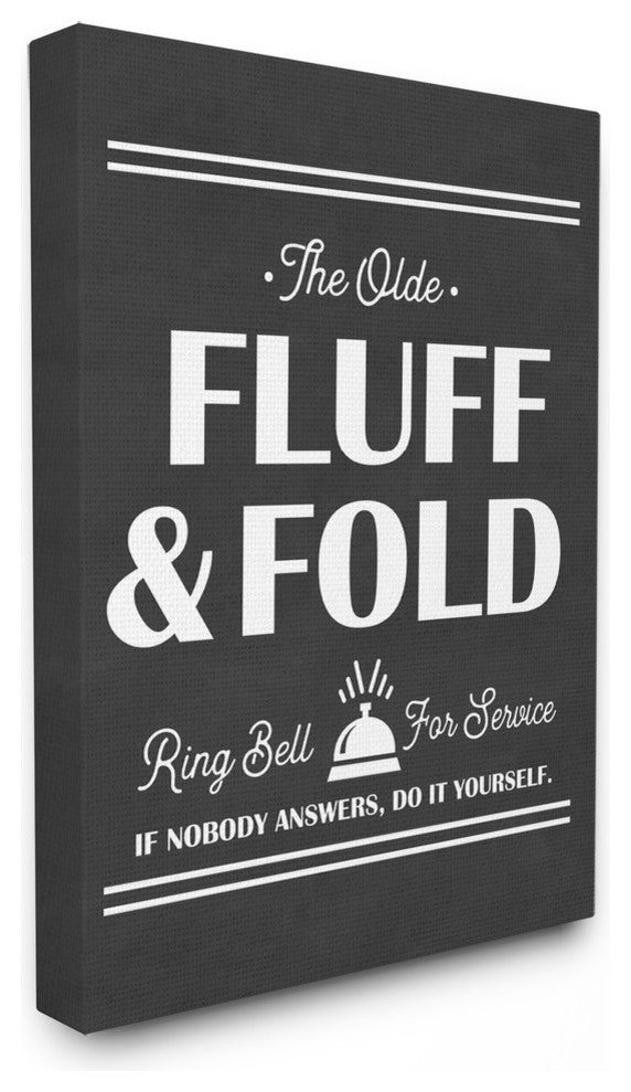 Olde Fluff and Fold Ring Bell For Service, 30"x40", Stretched Canvas Wall Art