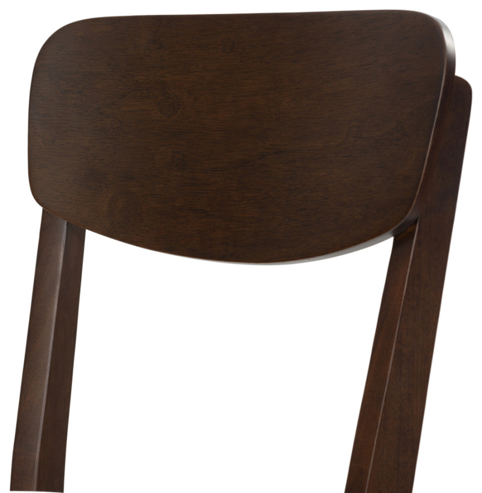 Safavieh Couture Portman Wood Dining Chair, Walnut/White
