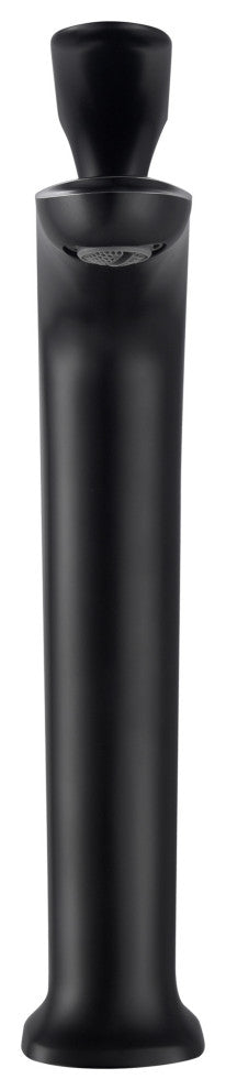 Brianna 11" Single Hole Vessel Sink Filler Bathroom Faucet, Matte Black