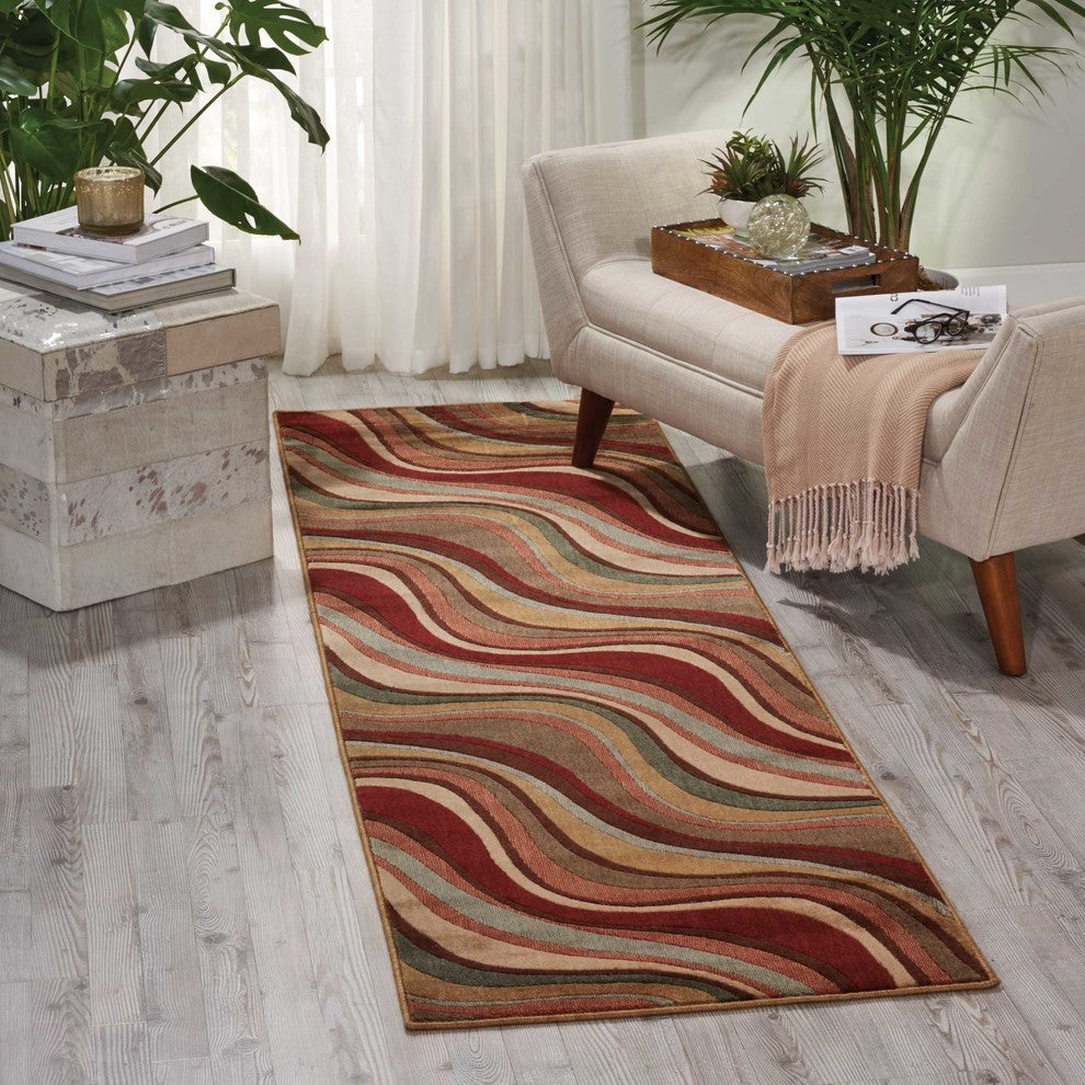 Nourison Somerset 2' x 5'9" Multicolor Modern Indoor Area Rug