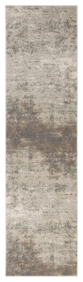 Alpine Amira Runner, Gray, 2'7" x 10', Abstract