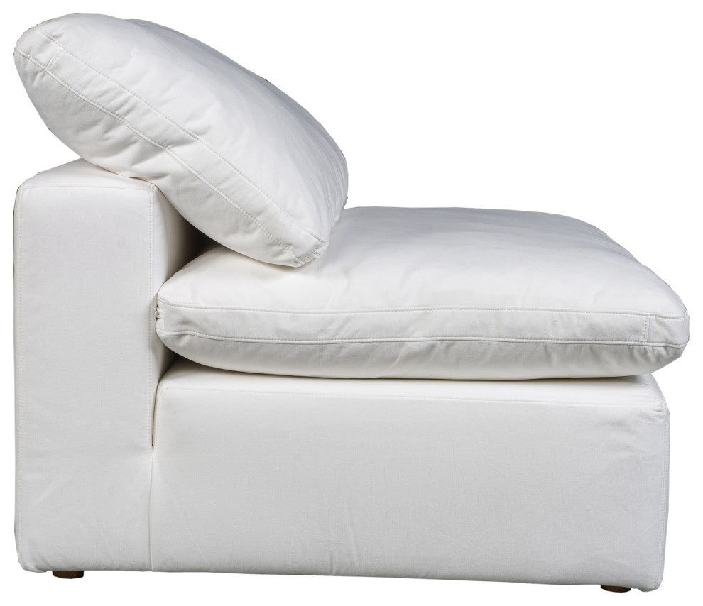 Terra Condo Slipper Chair Livesmart Fabric Cream