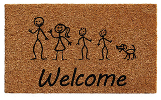 Stick Family Doormat, 24"x36"