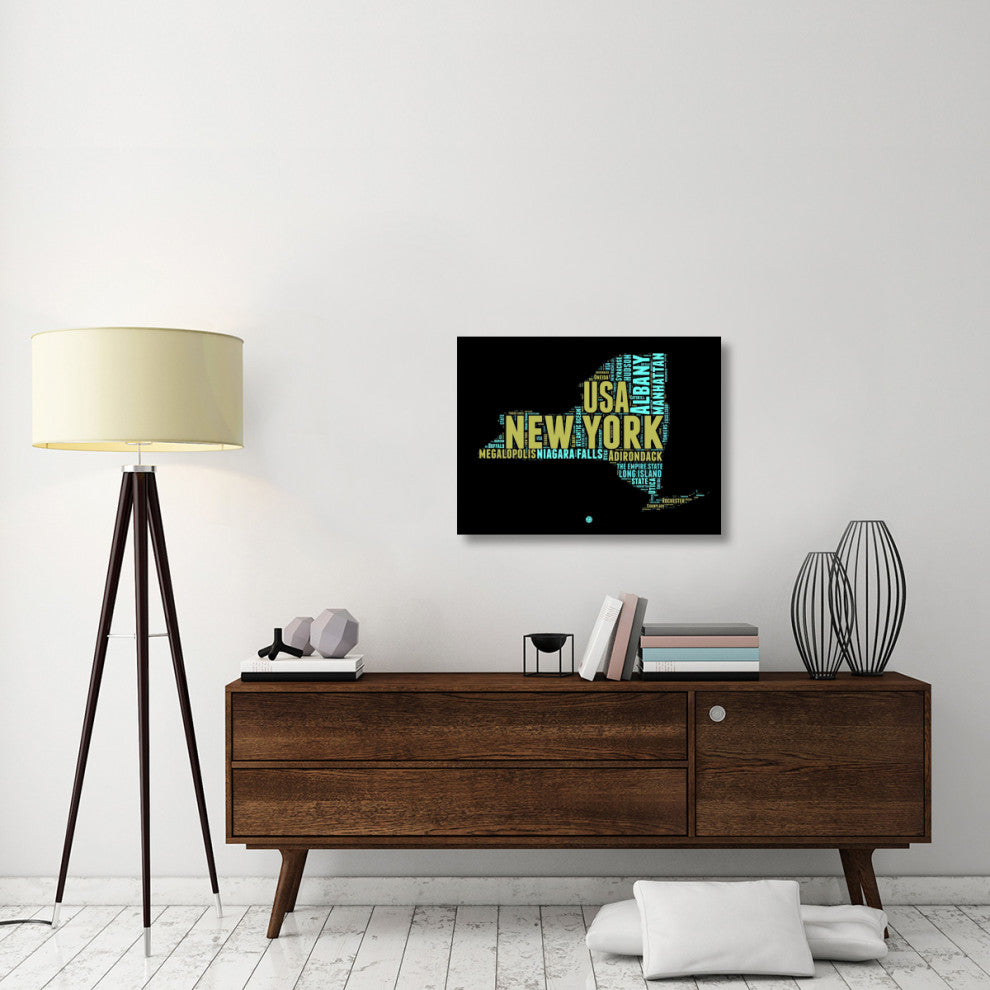 "New York Word Cloud 1" Fine Art Print