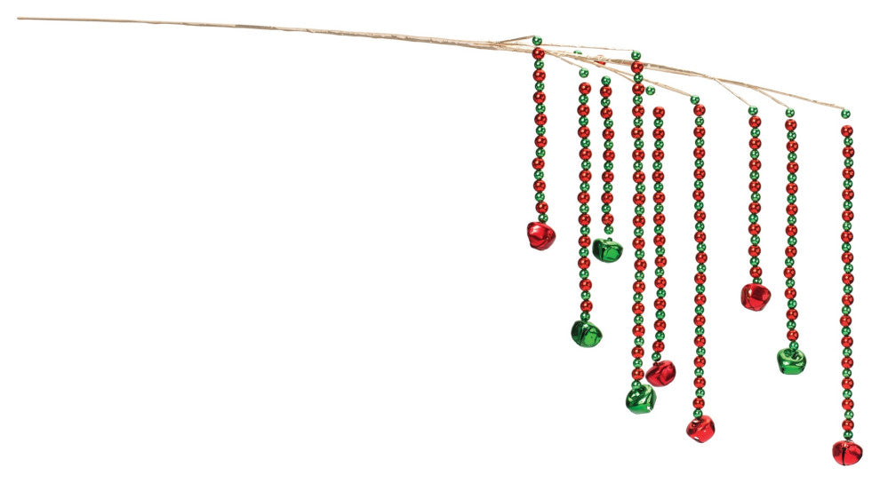 Hanging Sleigh Bell Branch, Set of 2