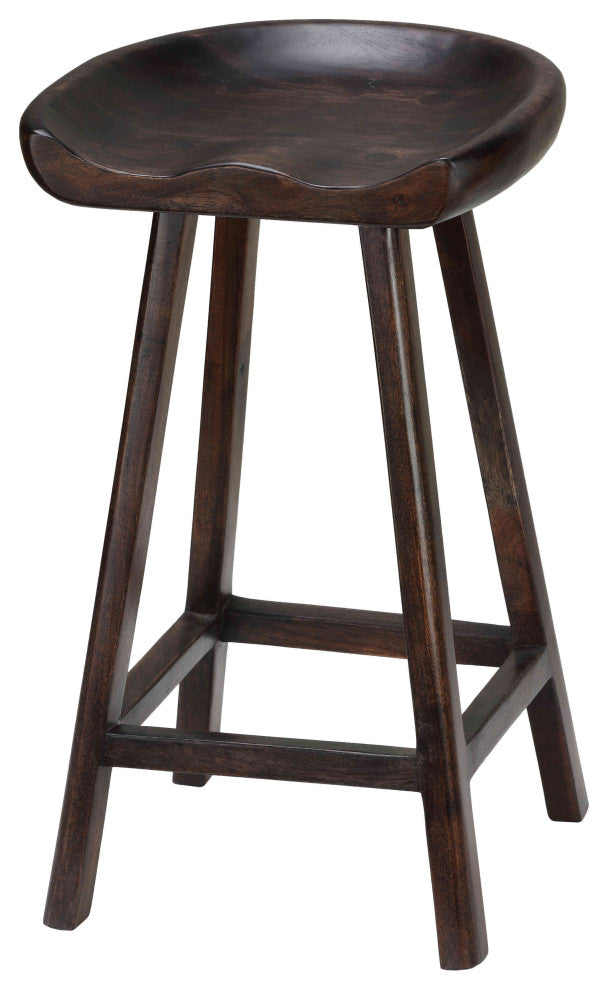 Bare Decor Lucy Wooden Counter Stool, 26"