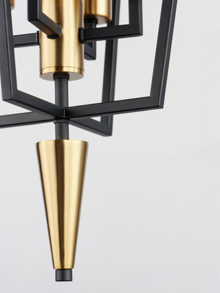 Maxim 11654 Wings 4 Light 12"W Multi Light Pendant - Black / Satin Brass