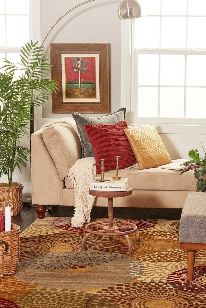 Unique Loom Beige Barista Java 2' 2 x 3' 0 Area Rug