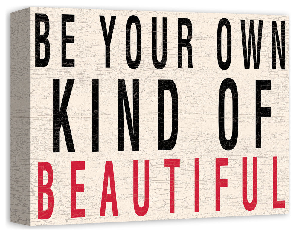 Be Your Beautiful 14x11 Canvas Wall Art
