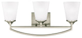 Generation Lighting Lighting 3-Light Wall/Bath, Brushed Nickel