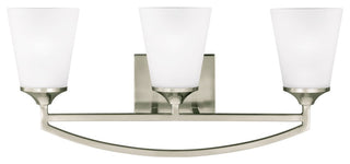 Generation Lighting Lighting 3-Light Wall/Bath, Brushed Nickel