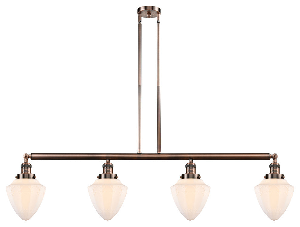 Innovations 214-AC-G661-7-LED 4 Light Island Light, Antique Copper