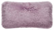 Eclectic Sheepskin Double-Sided Pillow, Purple Quail, 12"x22"