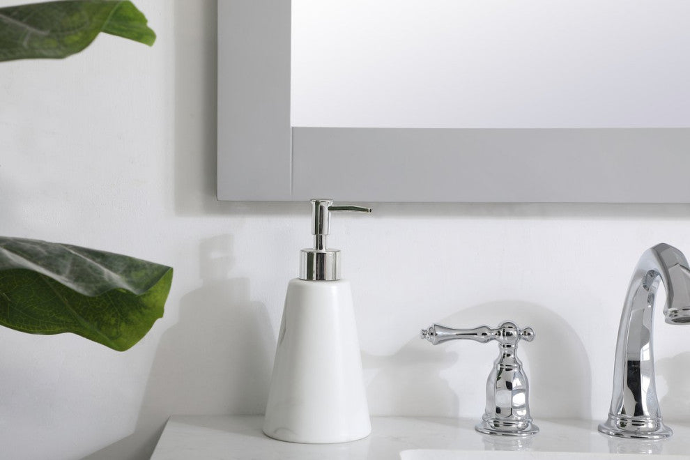 Anderson Rectangle Vanity Mirror 27", Gray