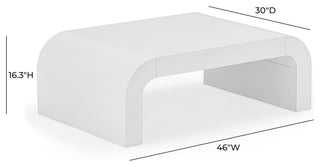 Hump Coffee Table, White