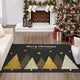 Indoor/Outdoor Wonderland WN11 Black Machine Washable 3' x 5' Rug
