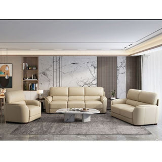 ACME Edrice Chair, Ice Gray Top Grain Leather