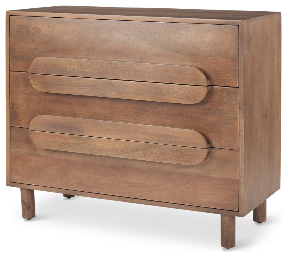 Astrid Medium Brown Solid Wood Cabinet