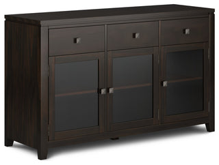 Cosmopolitan Solid Wood Sideboard Buffet, Mahogany
