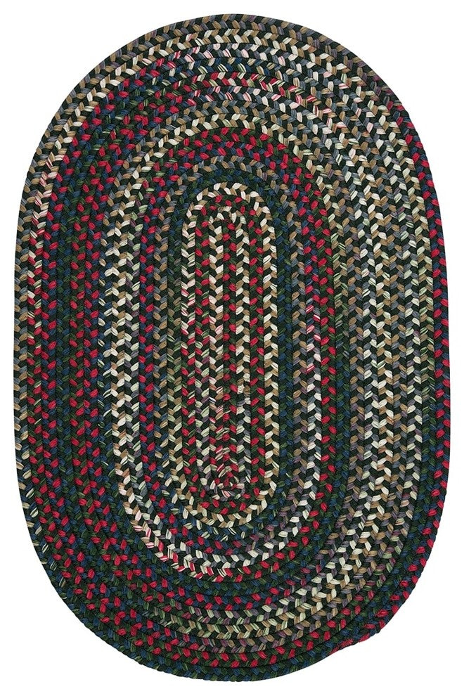 Colonial Mills Chestnut Knoll CK67 Thyme Green Traditional Area Rug, Oval 2'x12'