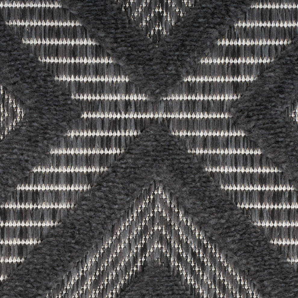 Nourison Versatile 7' x 10' Charcoal/Black Modern Area Rug