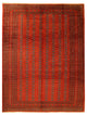 Red Color Fine Hand Knotted Vintage Bokhra 10'4''x13'5''