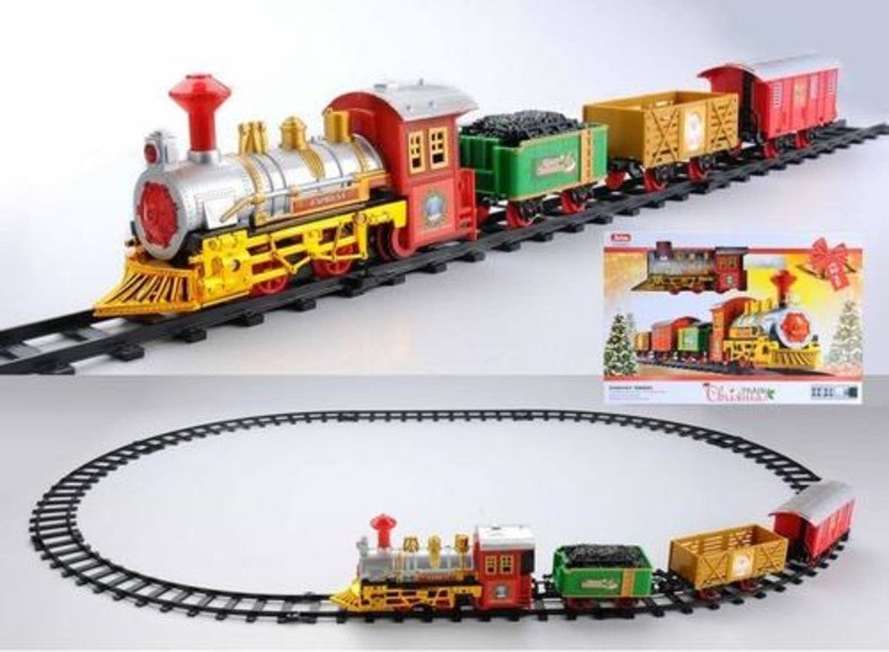 12-Battery Operated Animated Christmas Train Set With Sound