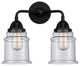 288-2W-BK-G184-LED Canton 2 Light 14" Bath Vanity Light, Matte Black