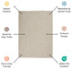 Nourison Courtyard 3' x 5' Ivory Charcoal Modern Area Rug