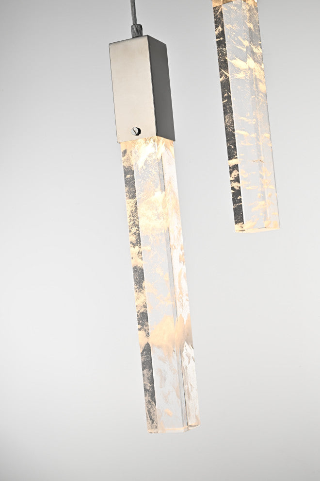 Home Living 16" Chandelier, Black