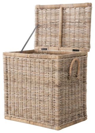 Rattan Kobo Decorative Storage Trunk With Lid, Tall Size