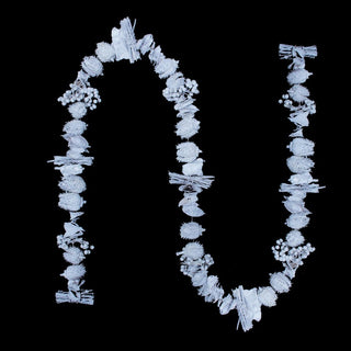 5' Natural Dried Botanical's and Silver Christmas Garland
