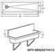 Brushed Stainless Steel Commercial Single Bowl Wall Mount Utility Sink
