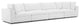 Commix Down Filled Overstuffed 4 Piece Sectional Sofa Set, White
