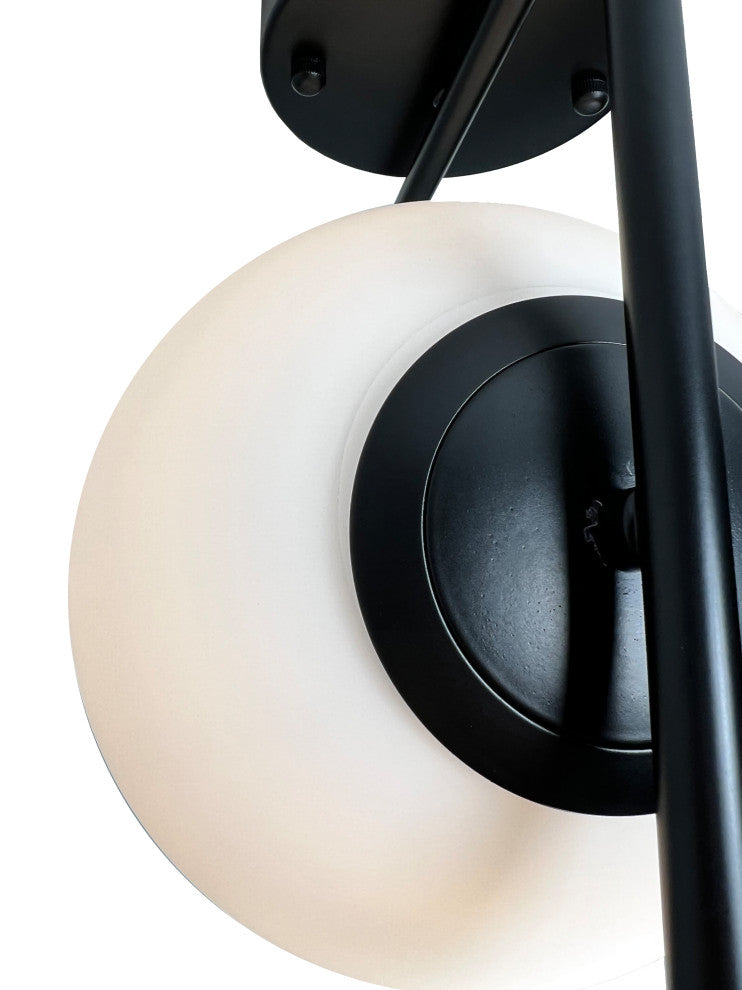 Mid Century 1-Light Wall Sconce, Black