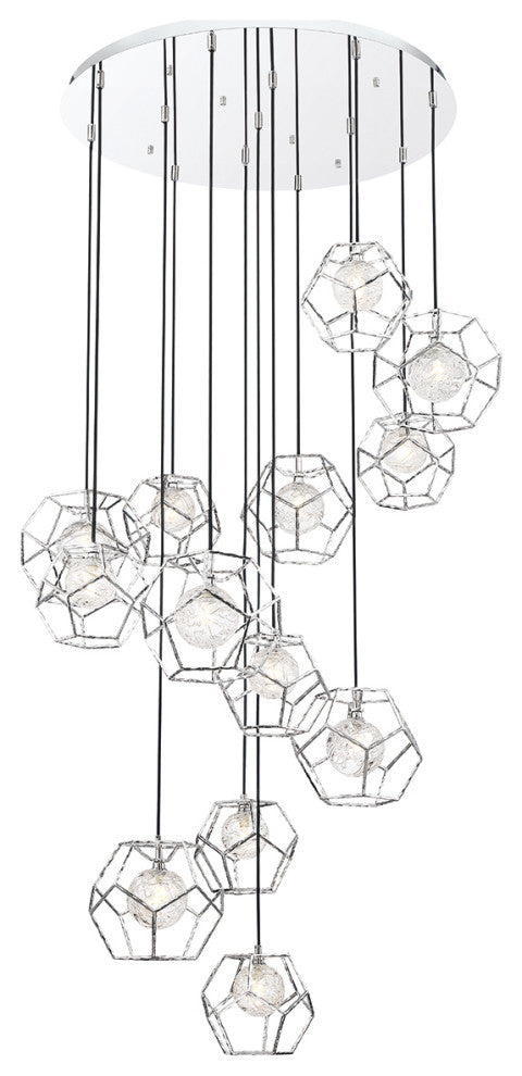 13 Light Contemporary Large Chandeliers