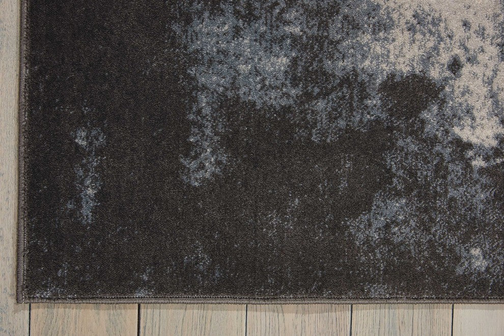 Nourison Maxell Ivory/Gray Area Rug, 2'2"x7'6"