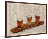 "Three Shots" Framed Painting Print, 36"x24"