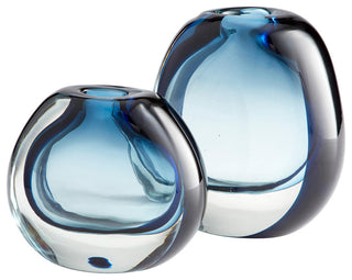 Cyan Jacinta Vase 10486, Blue