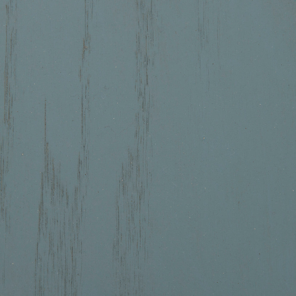 Classic Oak Thin 55" Tall Entertainment Console, Smokey Blue Oak