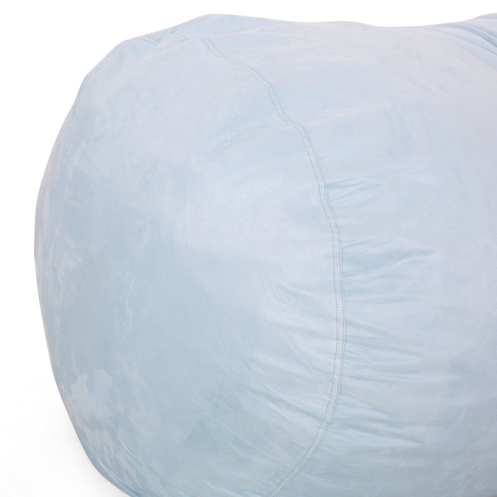Liberty Modern 8 Foot Microfiber Pastel Bean Bag, Sea Foam Teal