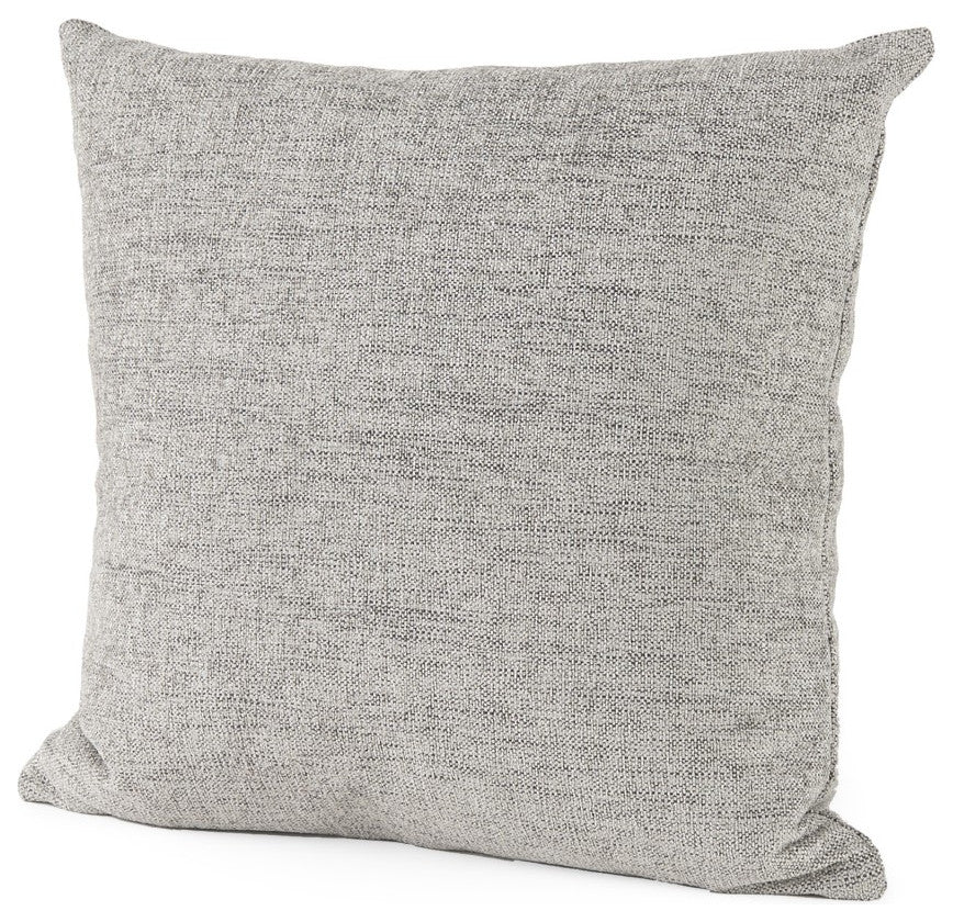 Stone Gray Basket Weave AccentThrow Pillow
