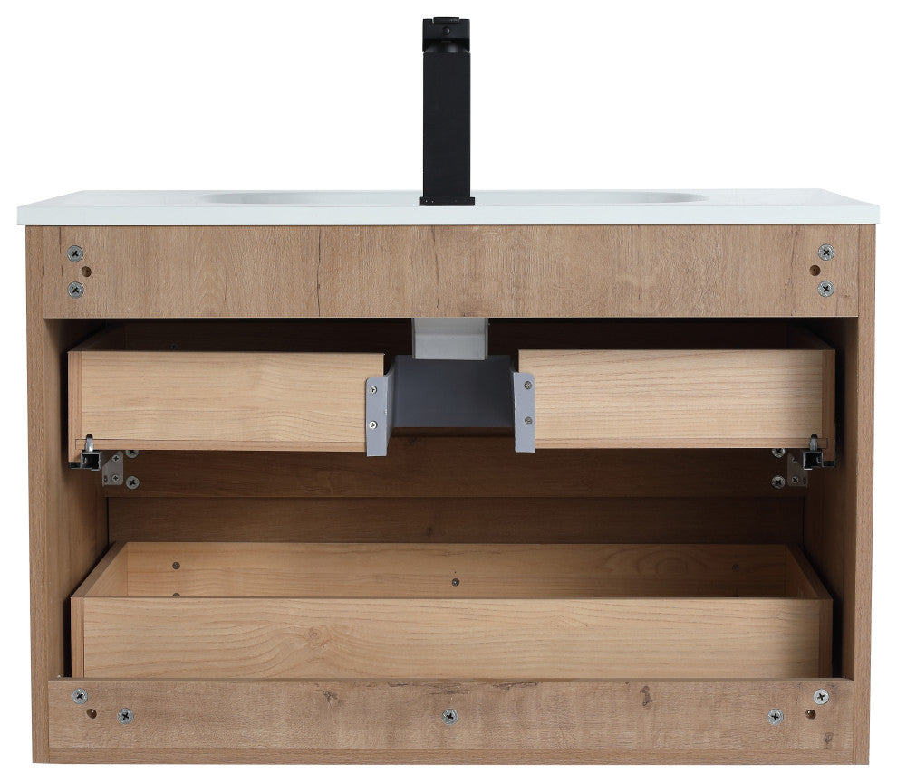 30" Sink Vanity, Plywood, Smc Top, No Faucet